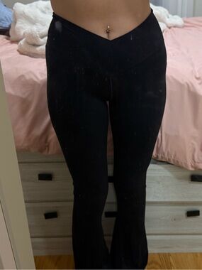 Aerie Cross-over Flare leggings